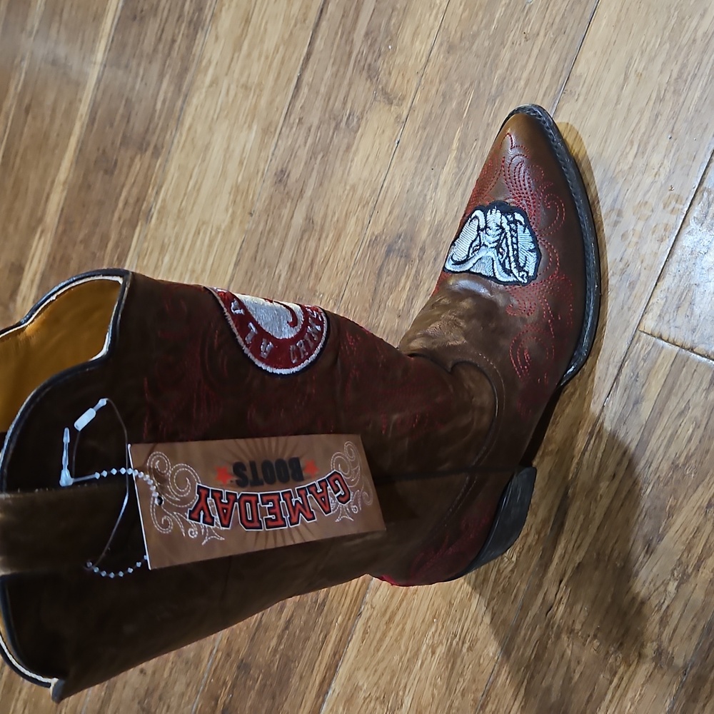 Gameday Western Boots Alabama Crimson Tide SZ 6 or 7 NEW - Picture 2 of 2